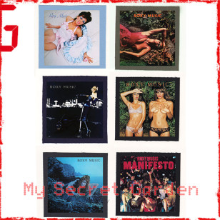 Roxy Music - For Your Pleasure, Country Life / Flesh + Blood, Avalon Album Cloth Patch or Magnet Set 1a or 1b